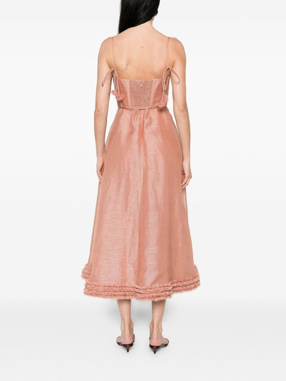 Zimmermann Luna midi dress PINK