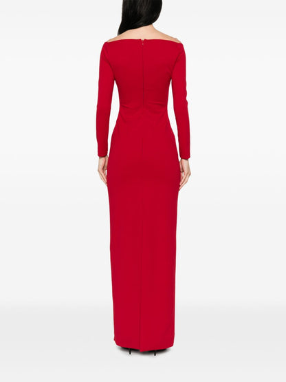 Solace London Lolita maxi dress RED