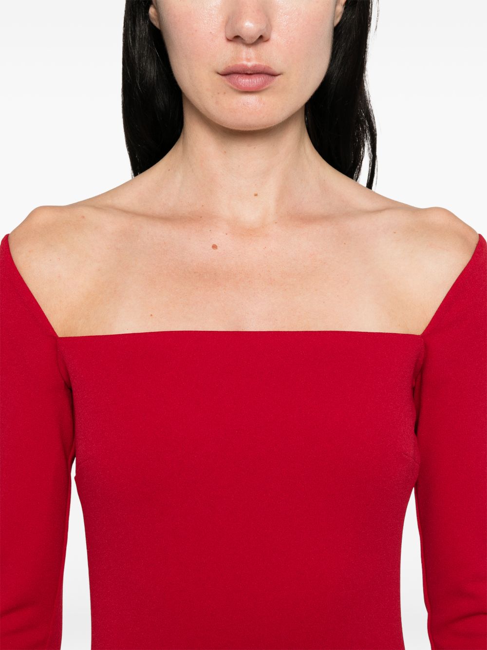 Solace London Lolita maxi dress RED