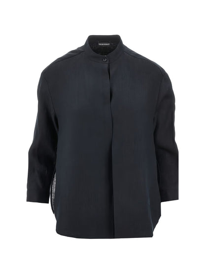 Emporio Armani Linen shirt NAVY