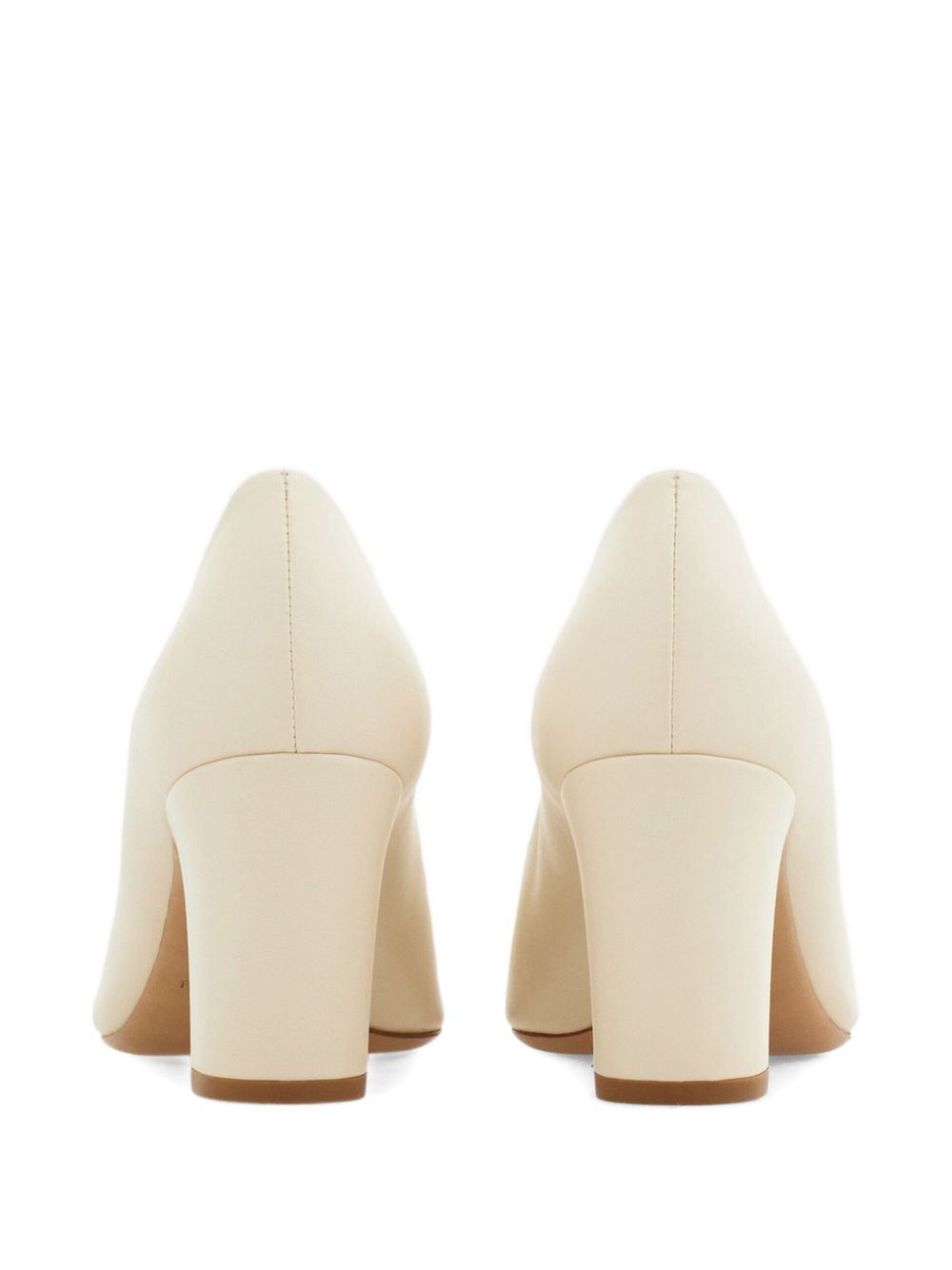 Ferragamo Gancini block heel pump BROWN