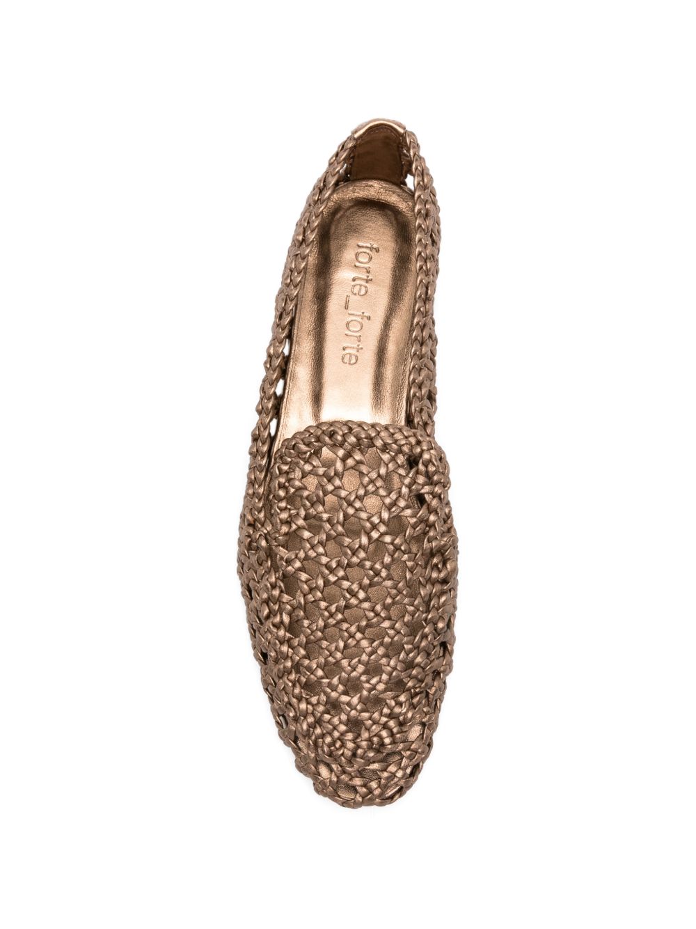 Forte Forte Leather loafers BRONZE