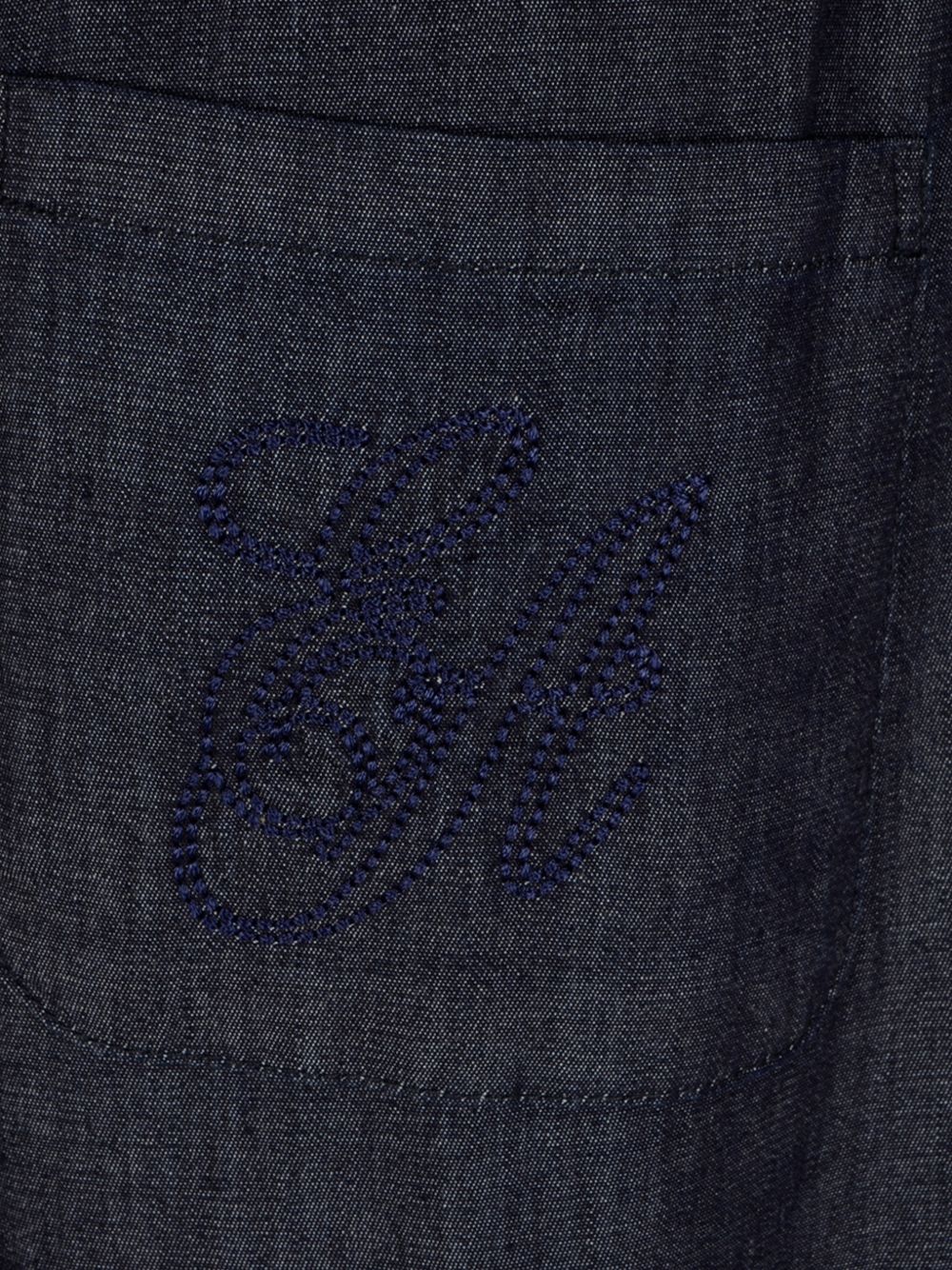 Emporio Armani Denim cotton trousers NAVY