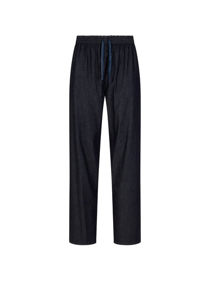 Emporio Armani Denim cotton trousers NAVY