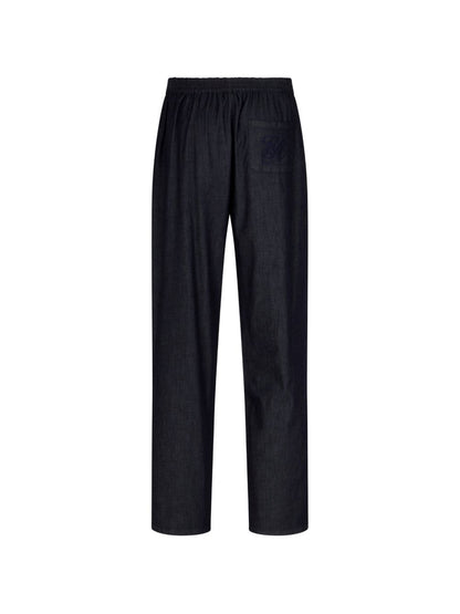 Emporio Armani Denim cotton trousers NAVY