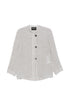 Emporio Armani Linen buttoned jacket Gray