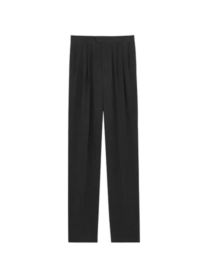 Saint Laurent Silk formal trousers BLACK