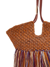 Zimmermann Woven Fringe Tote BROWN