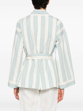 Forte Forte Striped kimono jacket LIGHT BLUE