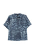 Emporio Armani Floral Print Cotton Top NAVY