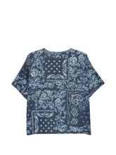Emporio Armani Floral Print Cotton Top NAVY