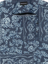 Emporio Armani Floral Print Cotton Top NAVY