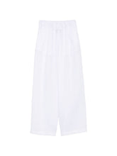 Semicouture Jhonny linen trousers WHITE