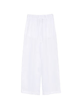 Semicouture Jhonny linen trousers WHITE