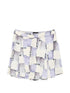 Emporio Armani Abstract Print Pleated Shorts MULTICOLOR