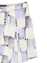 Emporio Armani Abstract Print Pleated Shorts MULTICOLOR