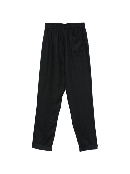 Emporio Armani Linen trousers NAVY