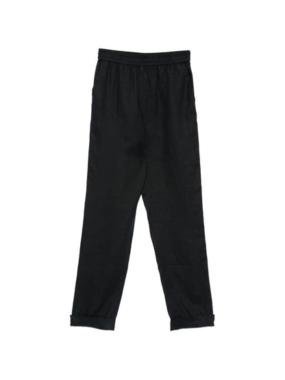 Emporio Armani Linen trousers NAVY