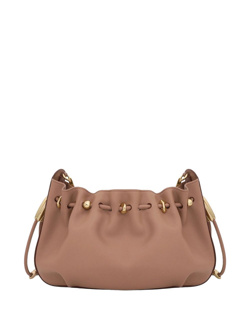 Zimmermann Ruched Chain Shoulder Bag BROWN