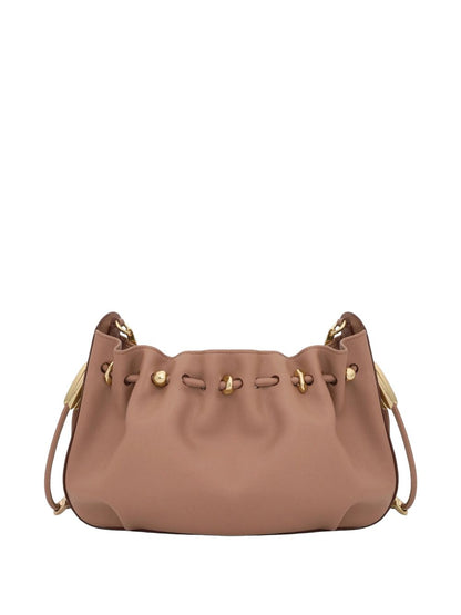 Zimmermann Ruched Chain Shoulder Bag BROWN