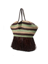 Zimmermann Striped Fringe Tote BORDEAUX