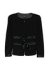 Emporio Armani Collarless Zip-Front Jacket BLACK