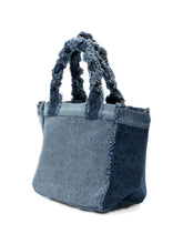 Ganni Denim small tote bag NAVY