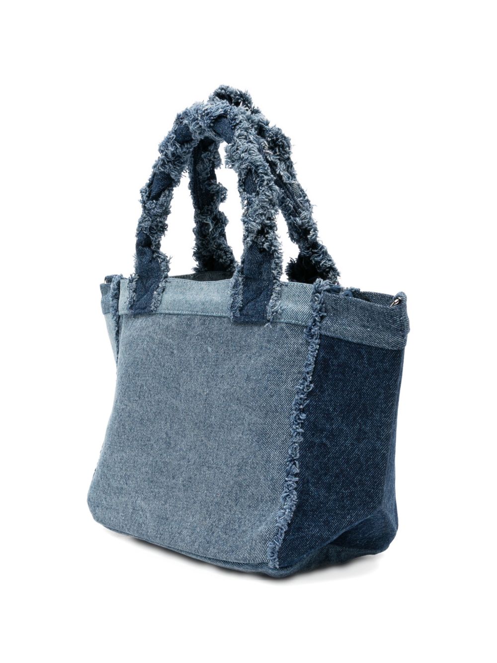 Ganni Denim small tote bag NAVY