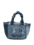 Ganni Denim small tote bag NAVY