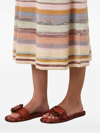 Zimmermann Alchemy leather sandals Brown