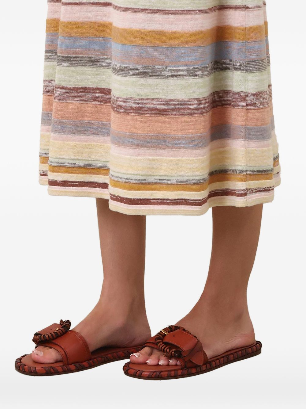 Zimmermann Alchemy leather sandals Brown