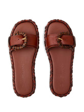 Zimmermann Alchemy leather sandals Brown