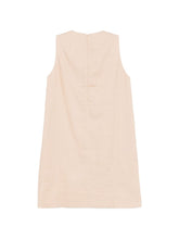 Semicouture Sheena linen mini dress BEIGE