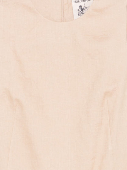Semicouture Sheena linen mini dress BEIGE