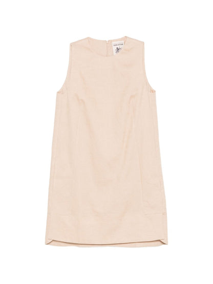 Semicouture Sheena linen mini dress BEIGE
