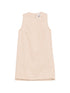 Semicouture Sheena linen mini dress BEIGE