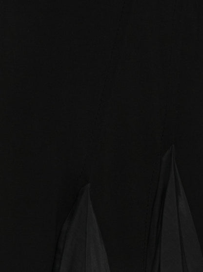 Semicouture Blondie cotton and silk dress BLACK
