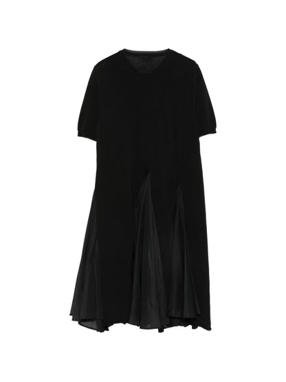Semicouture Blondie cotton and silk dress BLACK