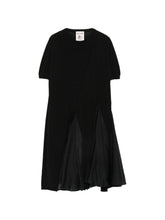 Semicouture Blondie cotton and silk dress BLACK