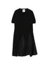 Semicouture Blondie cotton and silk dress BLACK