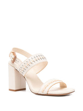 Zimmermann Alchemy leather heel sandals WHITE