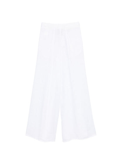 Semicouture Kym linen trousers WHITE