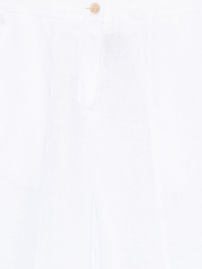Semicouture Kym linen trousers WHITE
