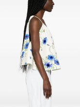Stella McCartney Embroidered cotton top WHITE