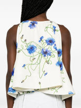 Stella McCartney Embroidered cotton top WHITE