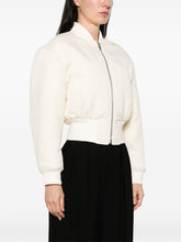 Balenciaga Cropped bomber jacket Ivory