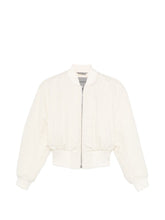 Balenciaga Cropped bomber jacket Ivory