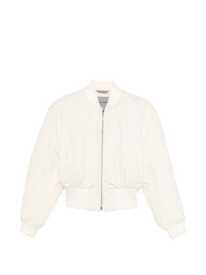 Balenciaga Cropped bomber jacket Ivory