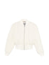 Balenciaga Cropped bomber jacket Ivory