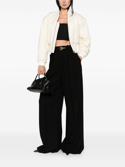 Balenciaga Cropped bomber jacket Ivory